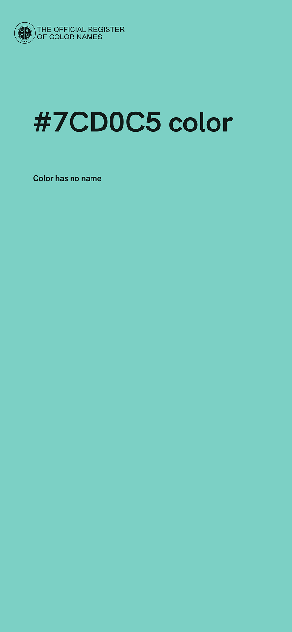 #7CD0C5 color image