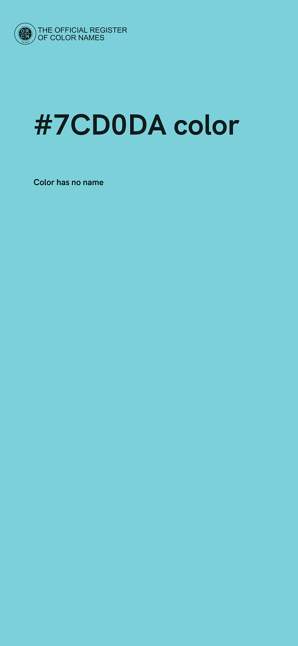 #7CD0DA color image