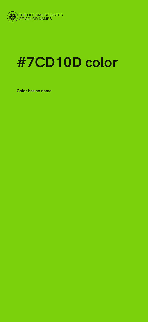 #7CD10D color image