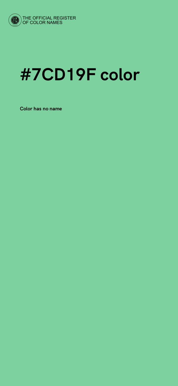 #7CD19F color image