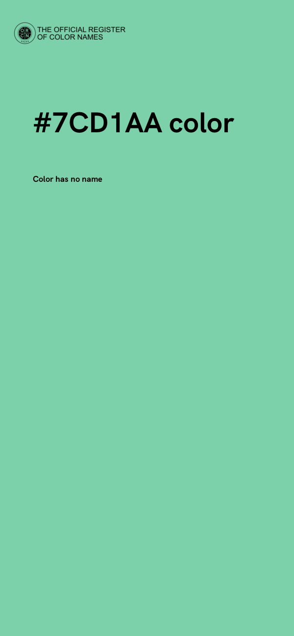 #7CD1AA color image