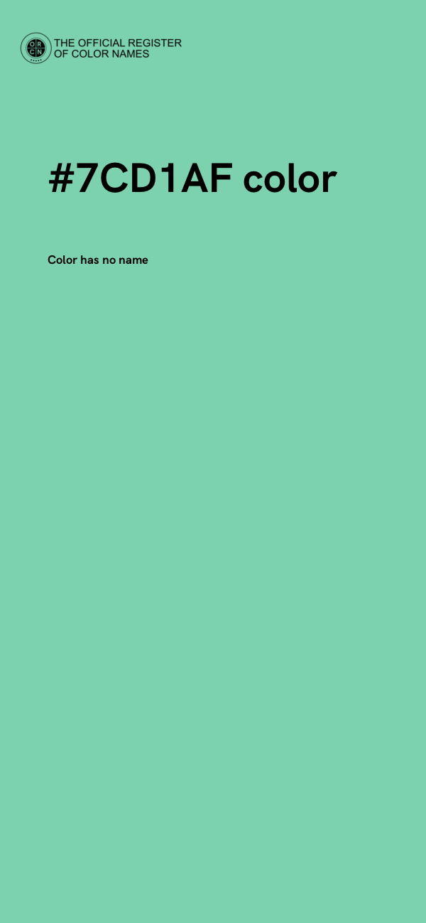 #7CD1AF color image