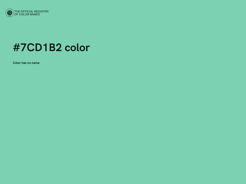 #7CD1B2 color image