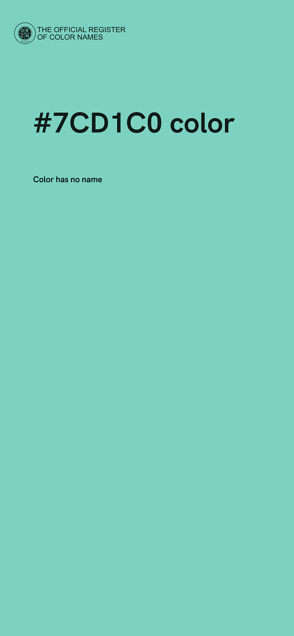 #7CD1C0 color image
