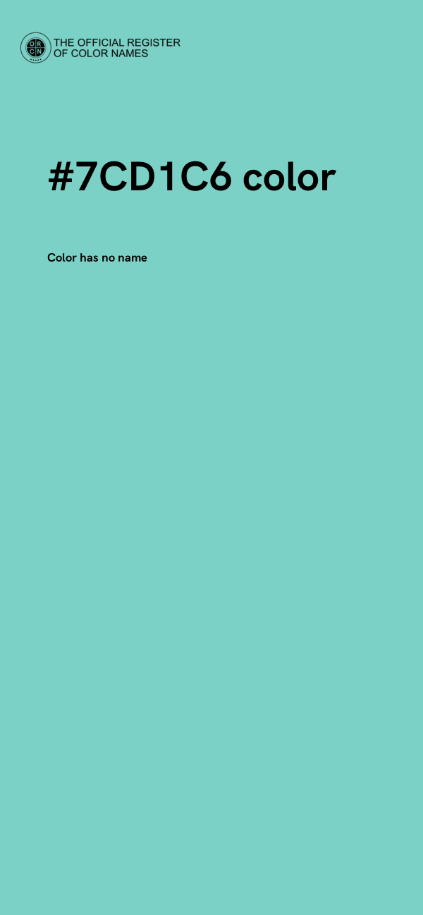 #7CD1C6 color image