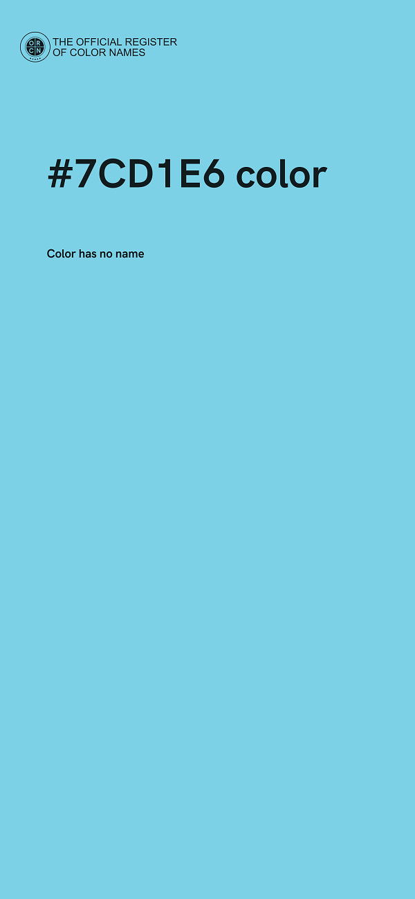 #7CD1E6 color image