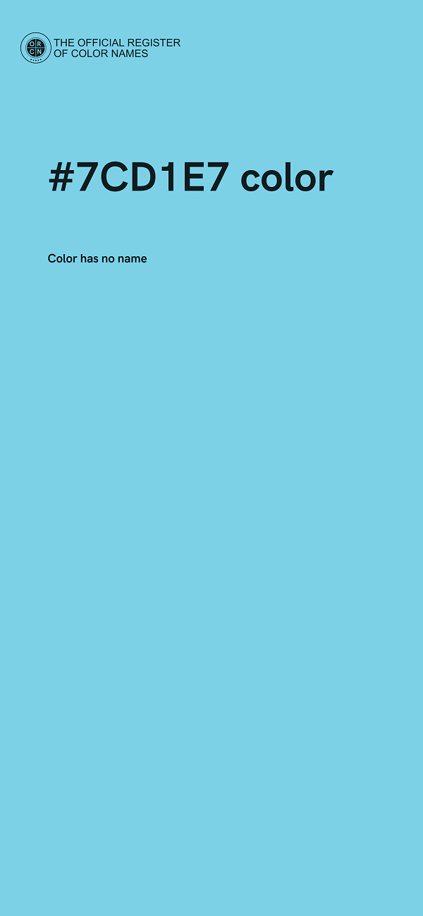 #7CD1E7 color image