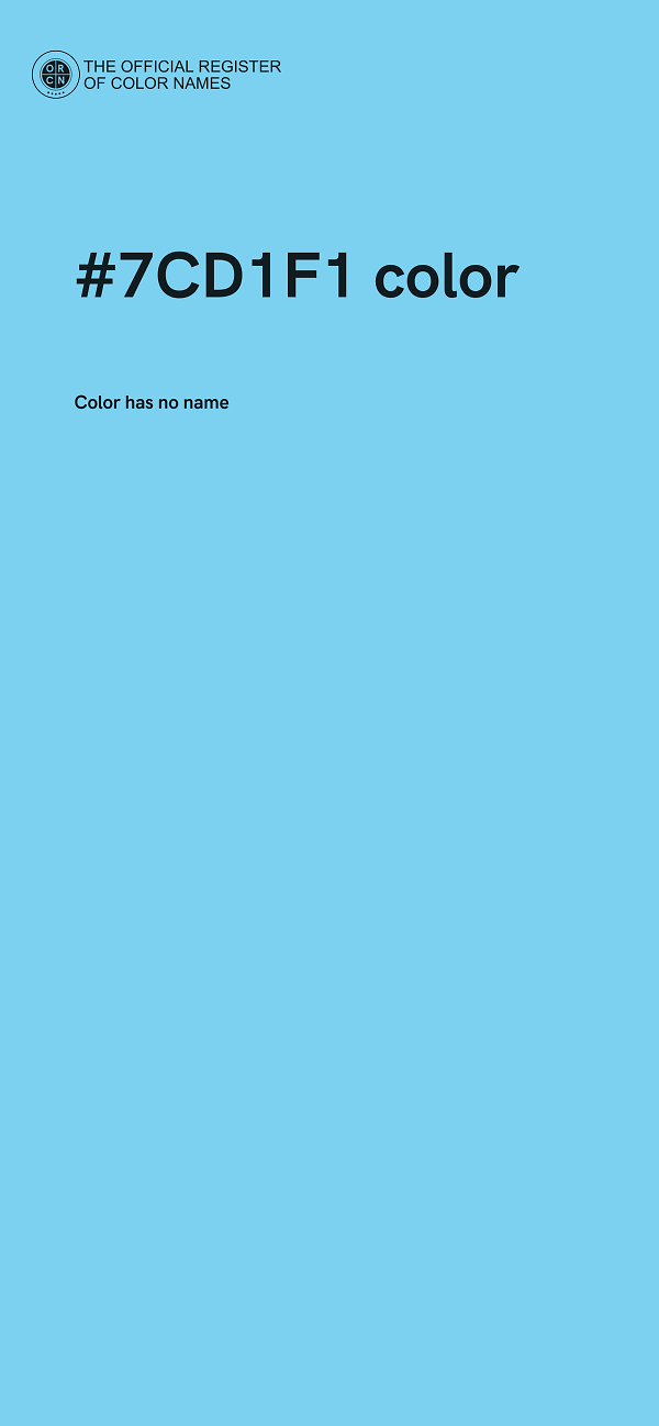 #7CD1F1 color image