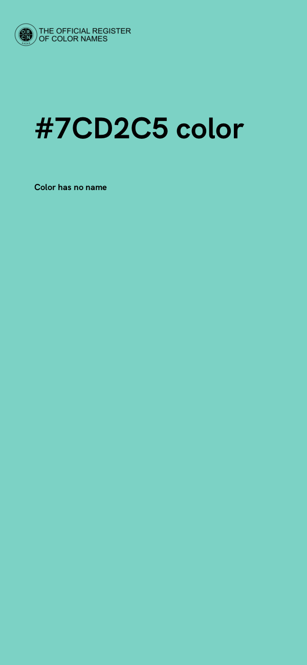 #7CD2C5 color image