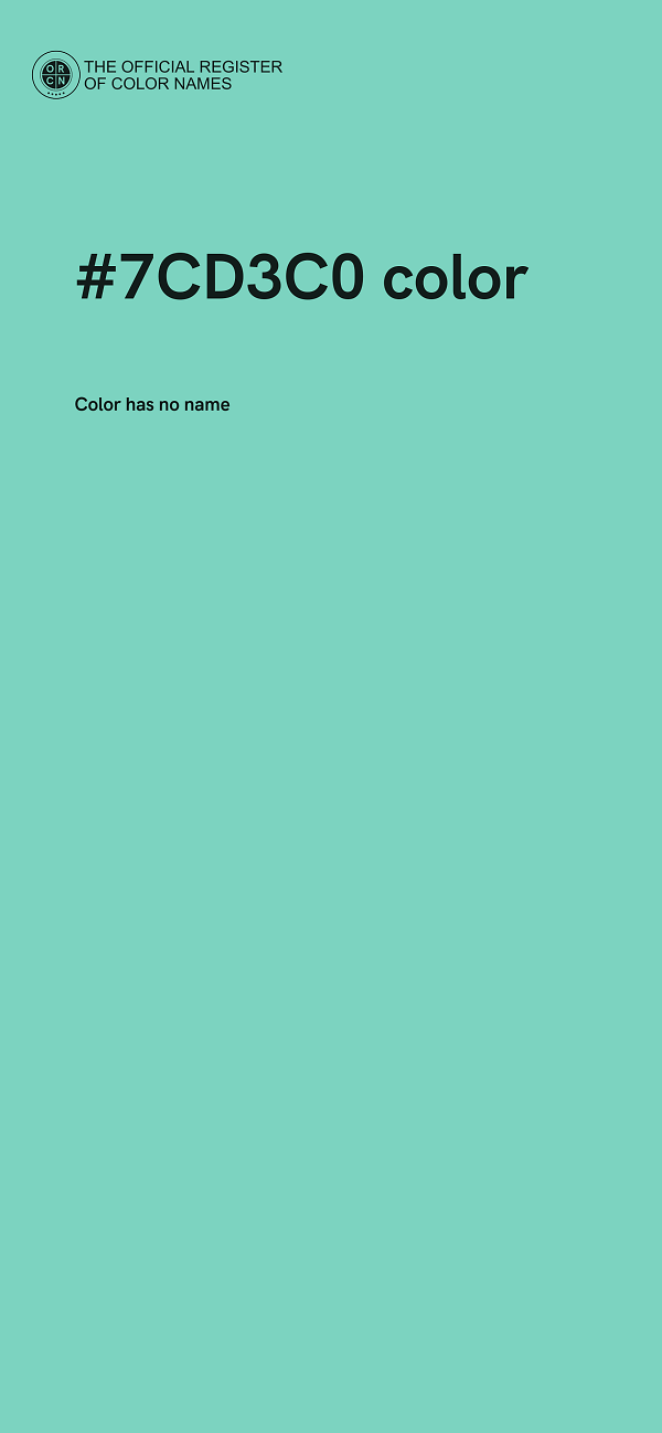 #7CD3C0 color image