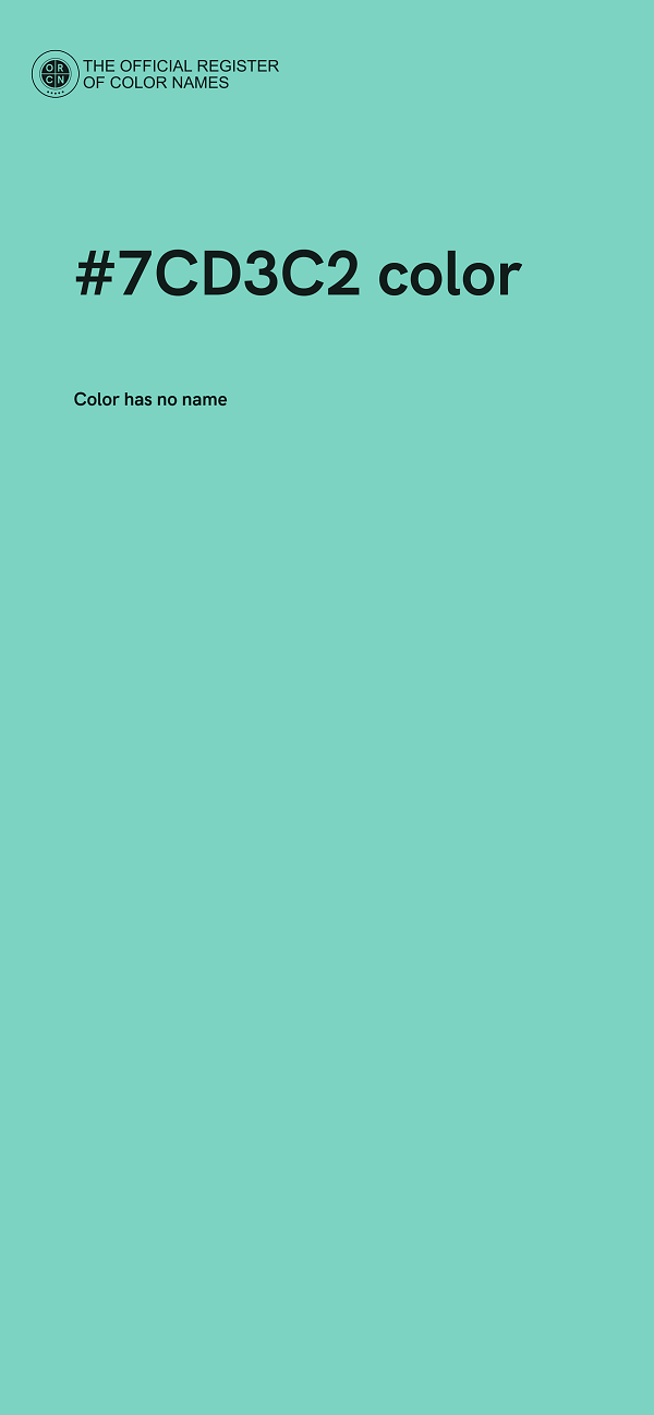 #7CD3C2 color image