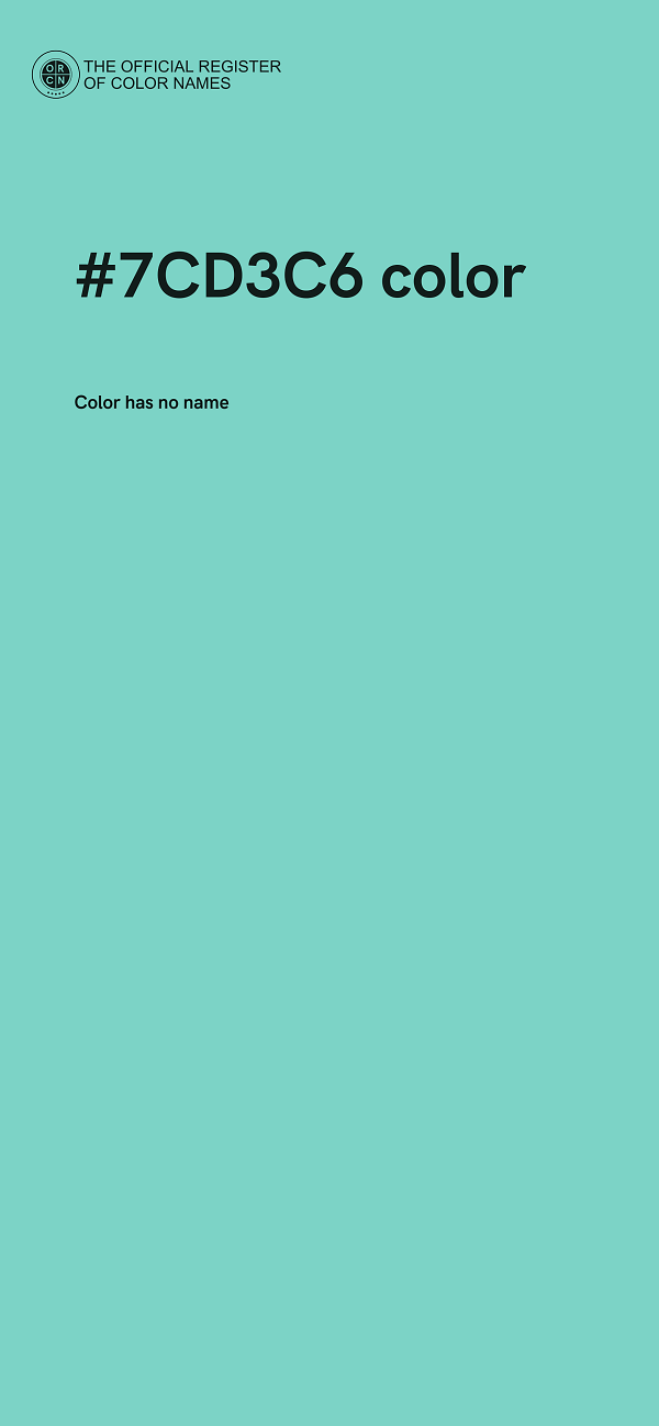 #7CD3C6 color image