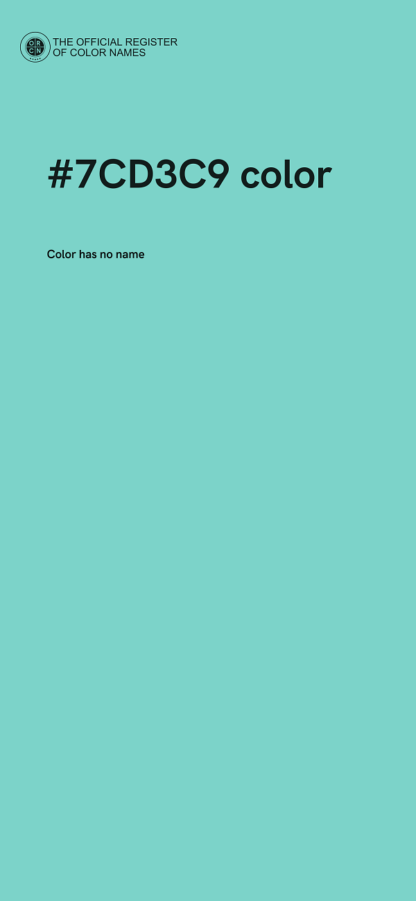 #7CD3C9 color image