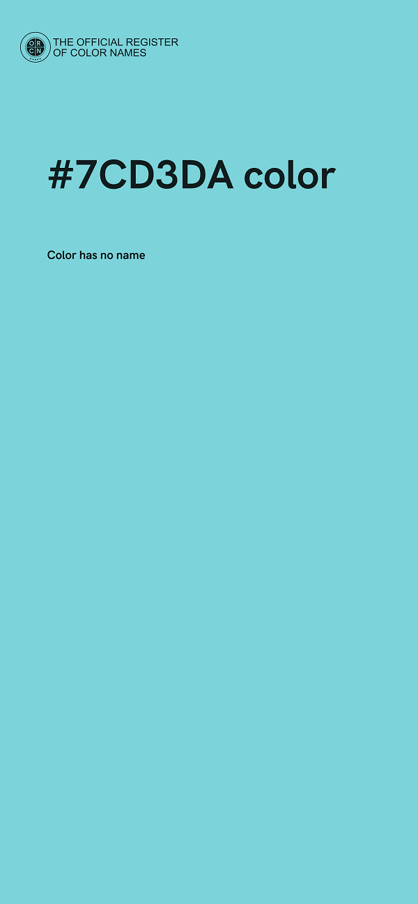 #7CD3DA color image