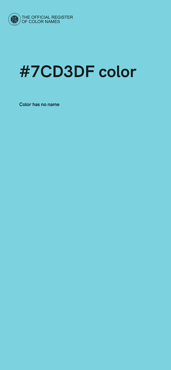 #7CD3DF color image