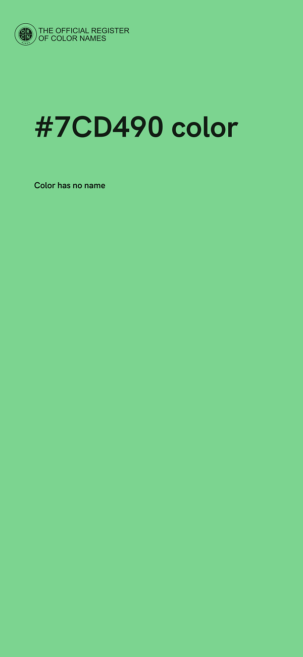 #7CD490 color image