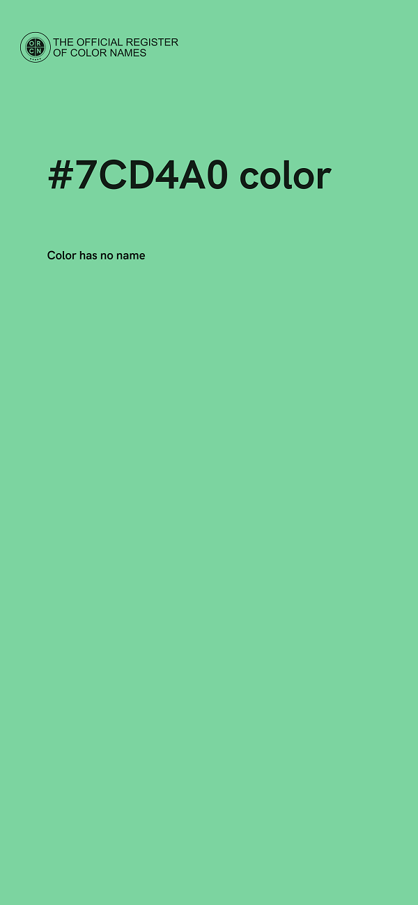 #7CD4A0 color image