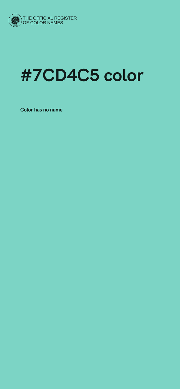 #7CD4C5 color image