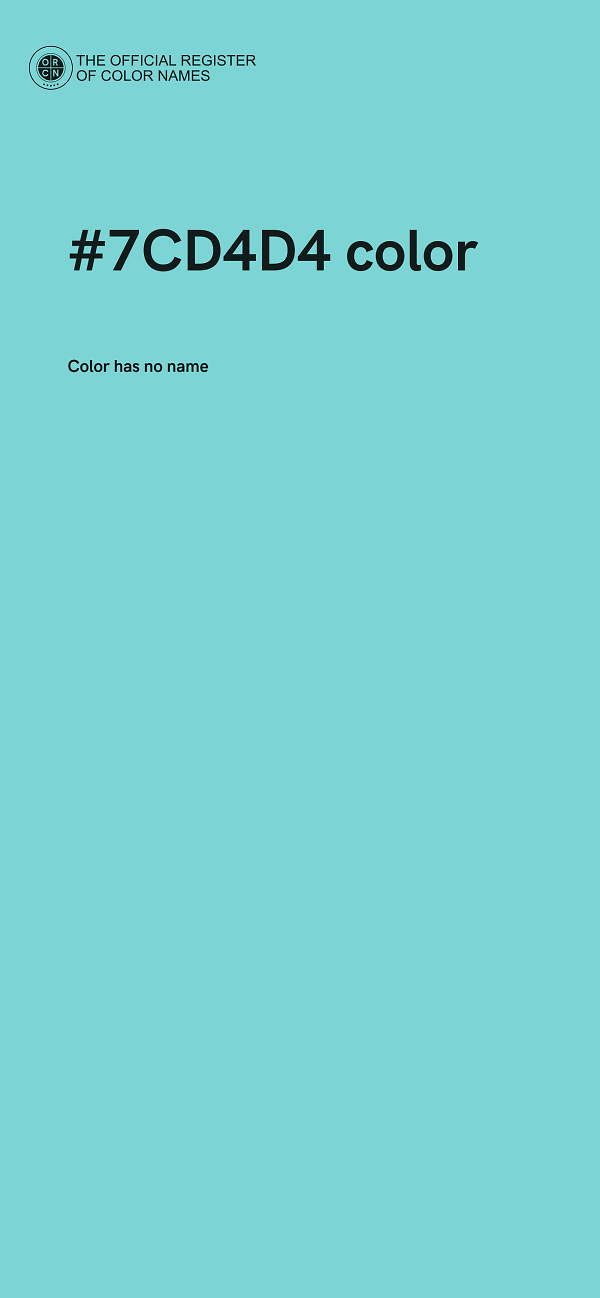 #7CD4D4 color image
