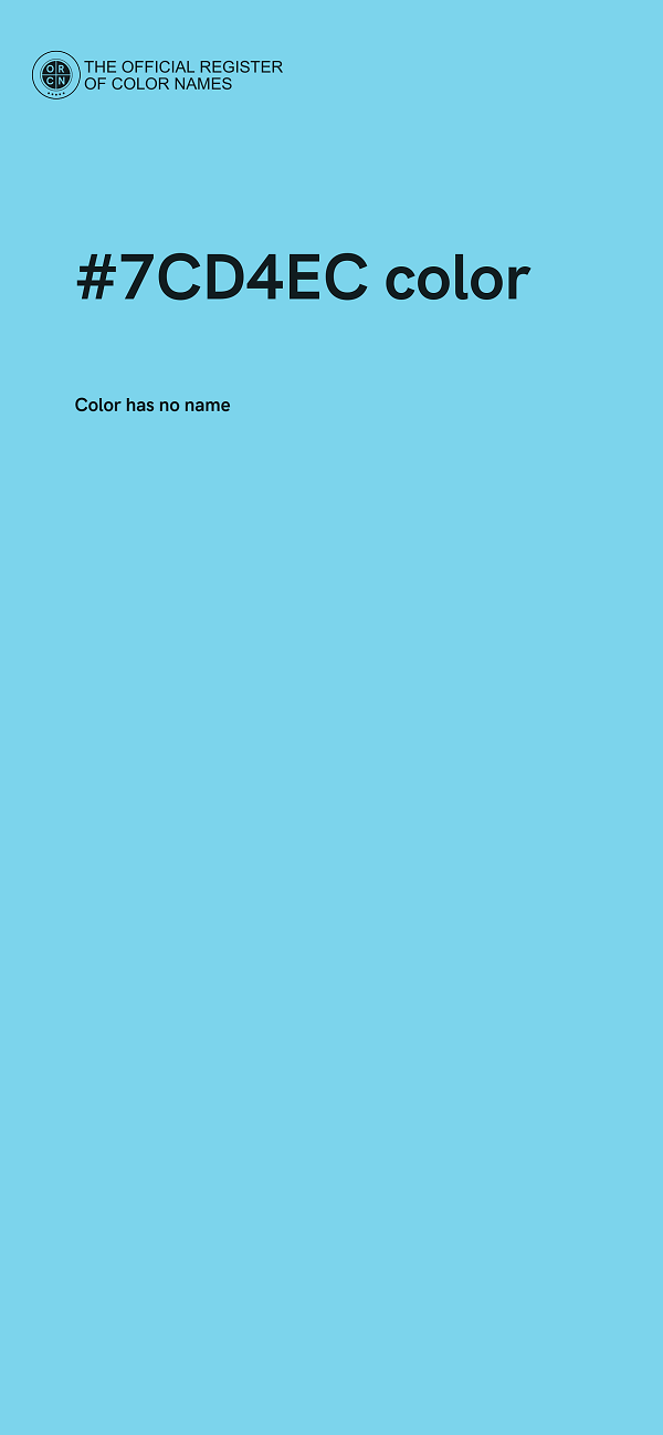 #7CD4EC color image