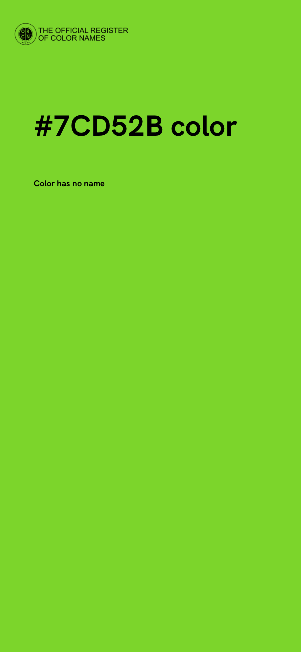 #7CD52B color image