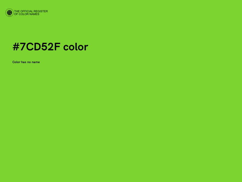 #7CD52F color image