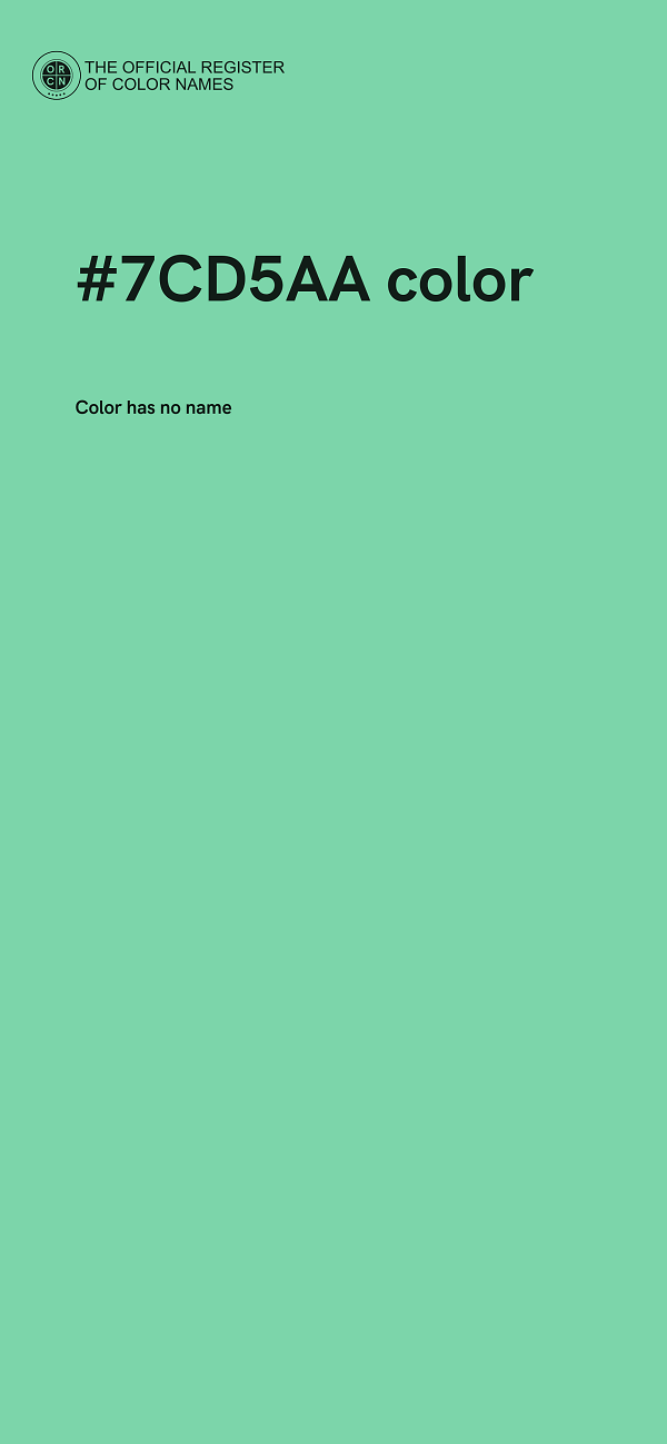 #7CD5AA color image