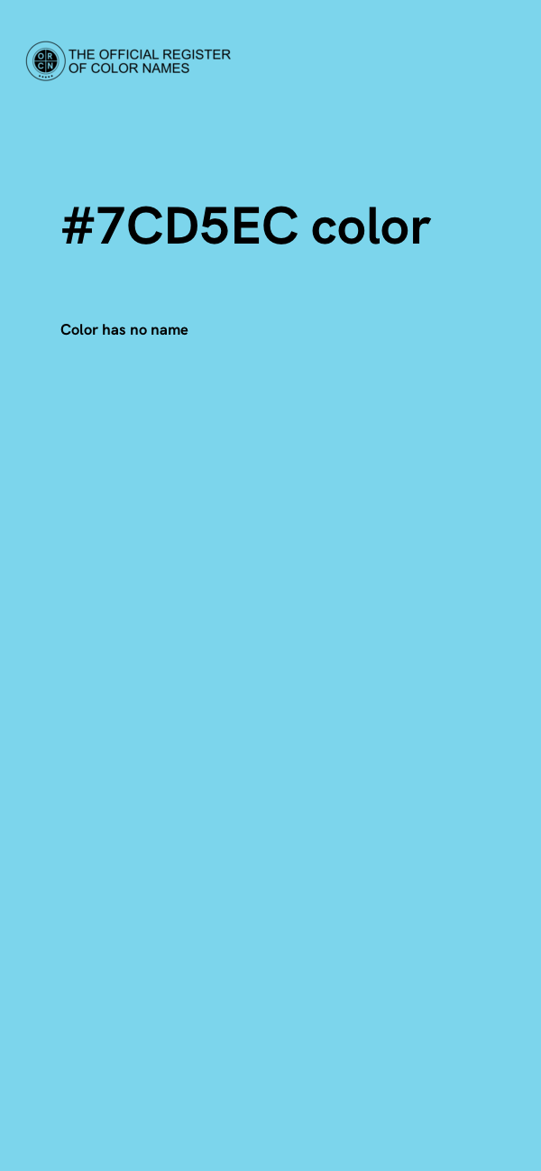 #7CD5EC color image