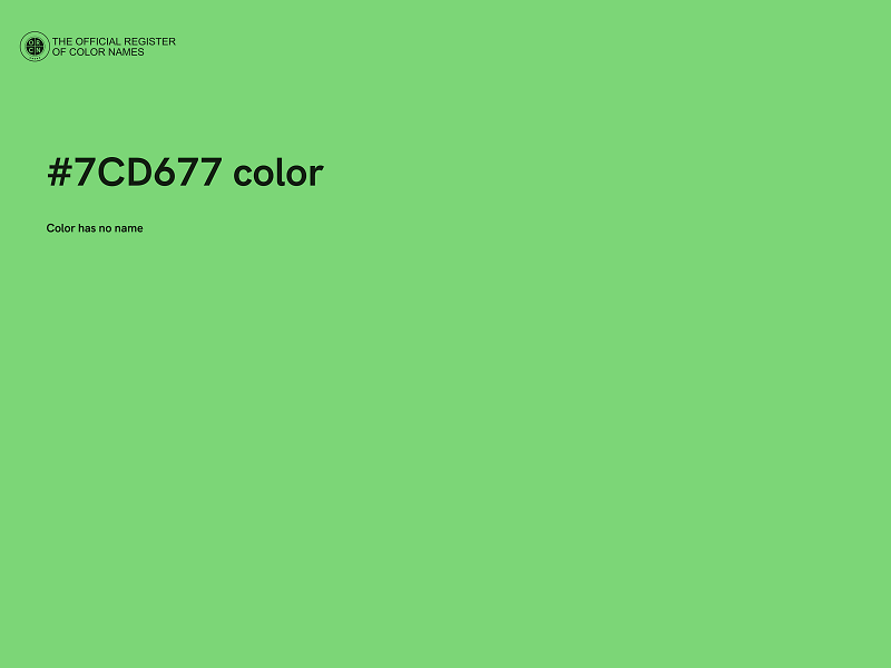 #7CD677 color image