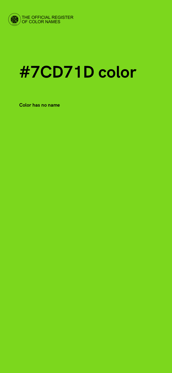 #7CD71D color image