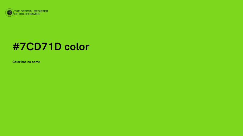 #7CD71D color image