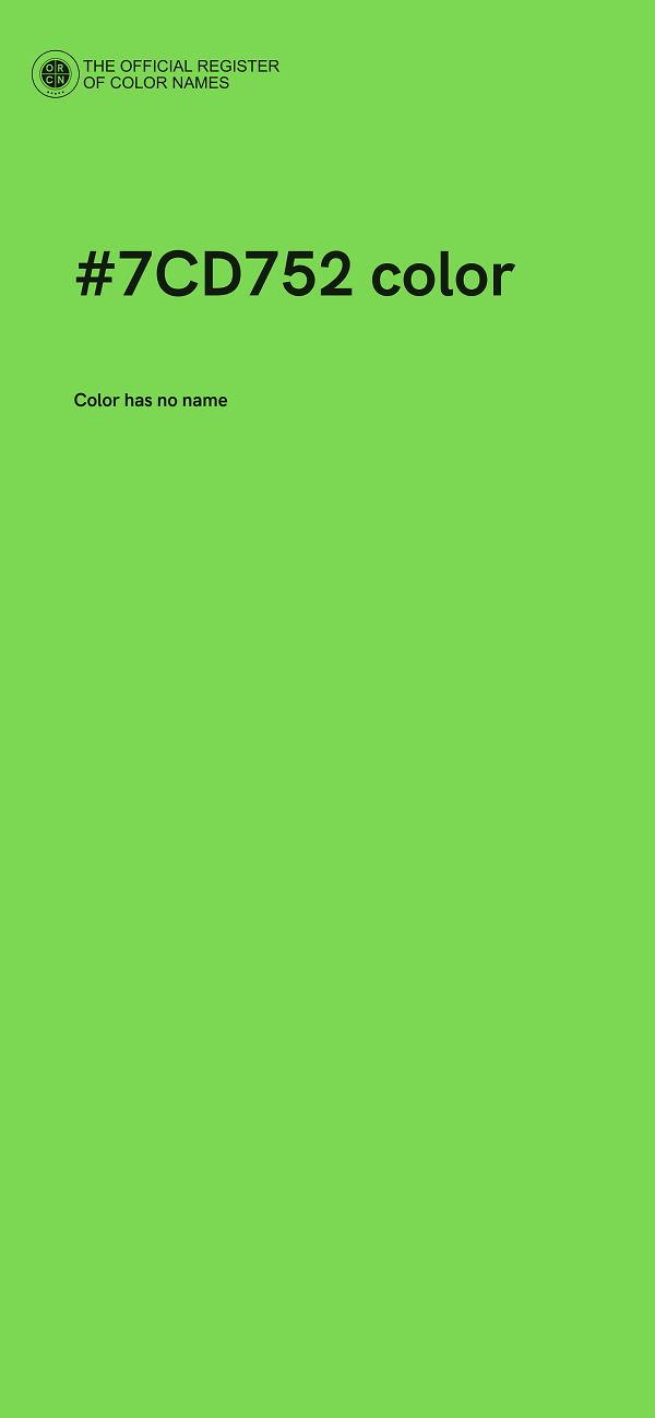 #7CD752 color image