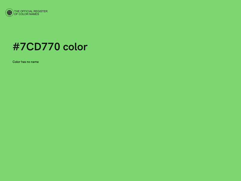 #7CD770 color image