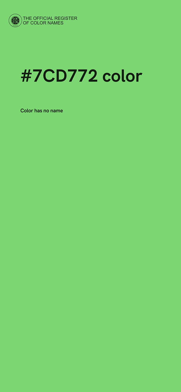 #7CD772 color image