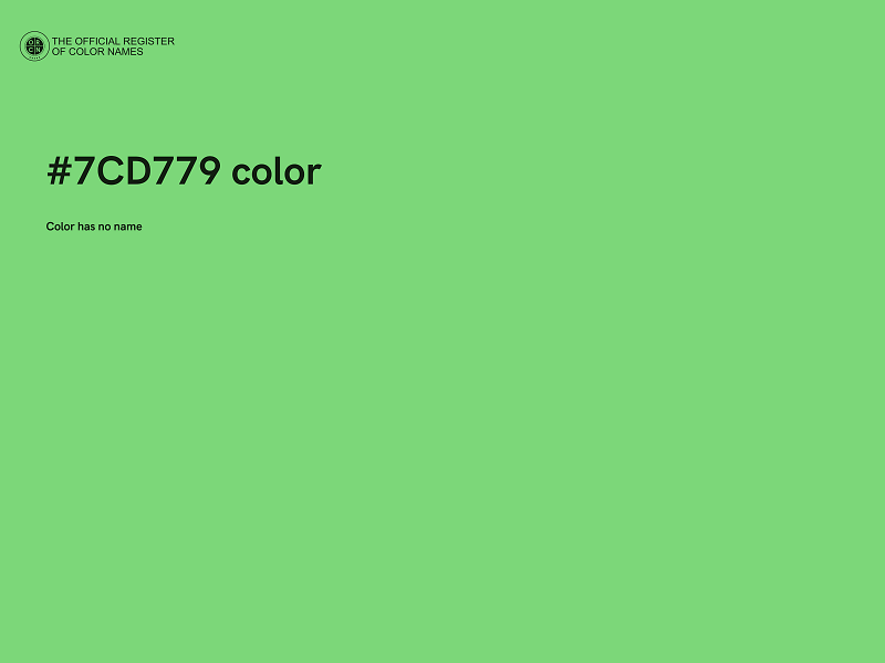 #7CD779 color image