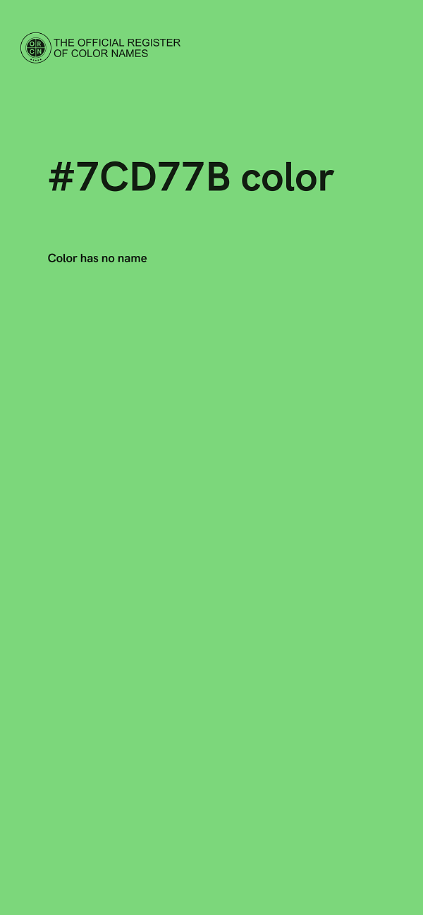 #7CD77B color image