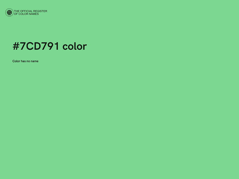 #7CD791 color image