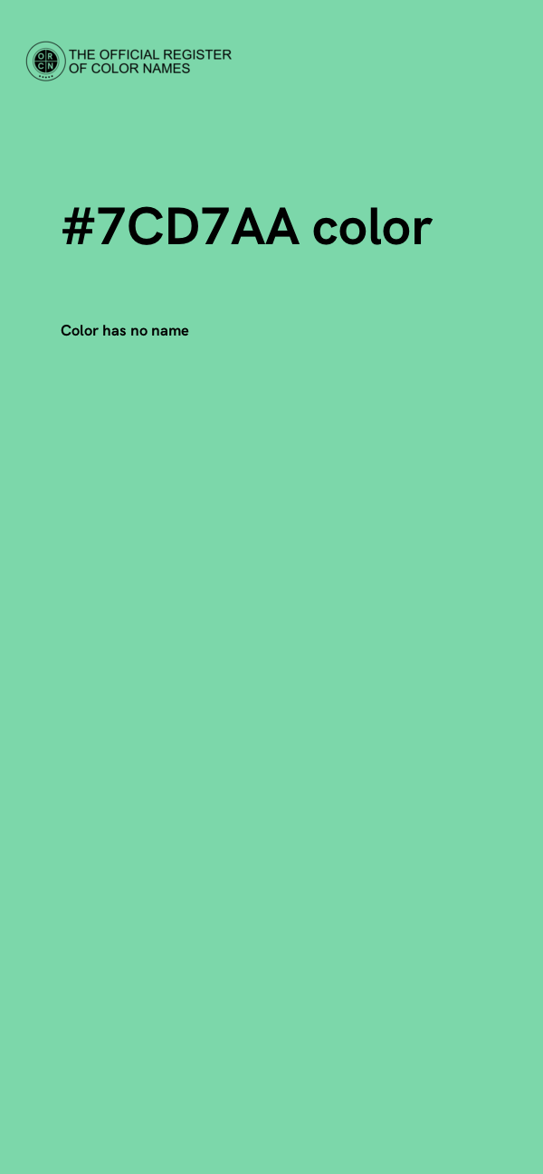 #7CD7AA color image