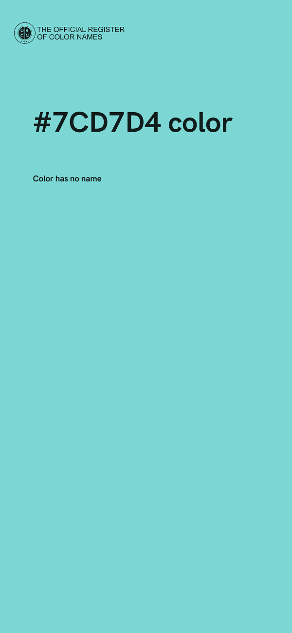 #7CD7D4 color image