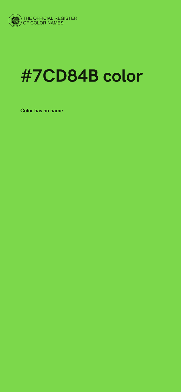 #7CD84B color image
