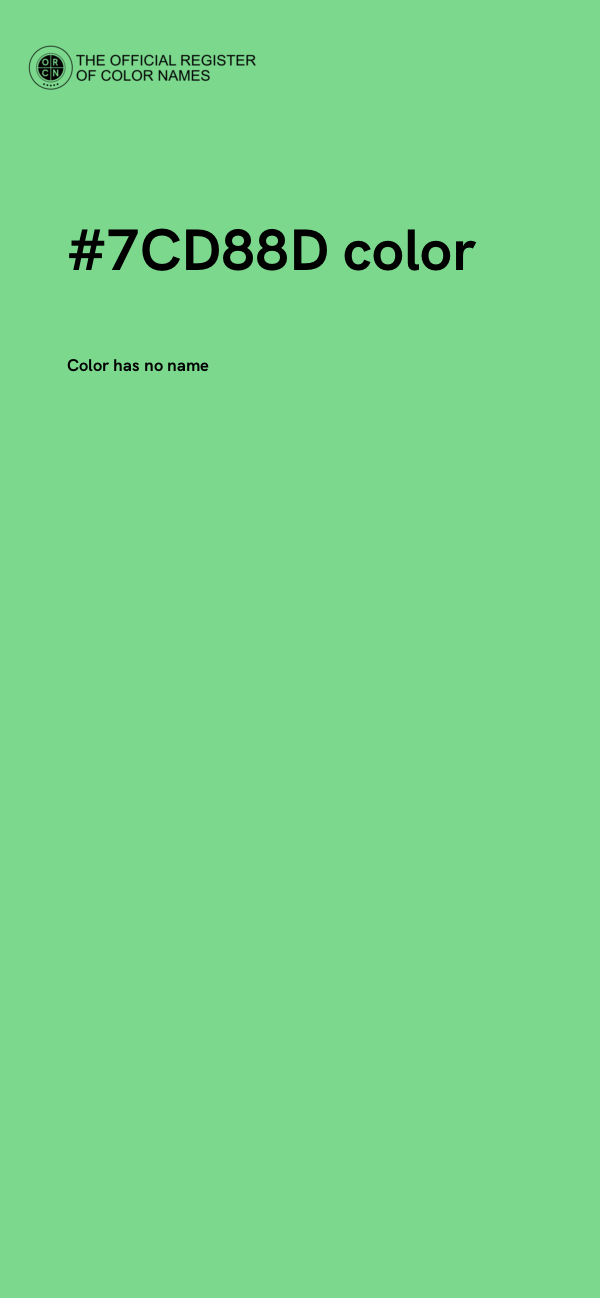 #7CD88D color image