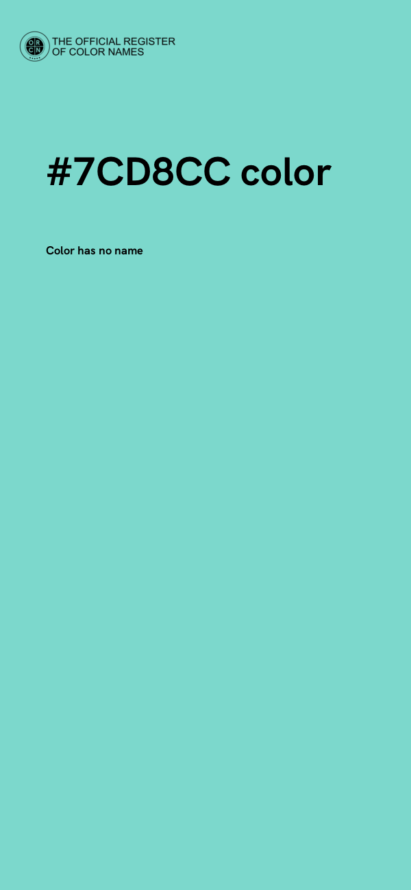 #7CD8CC color image