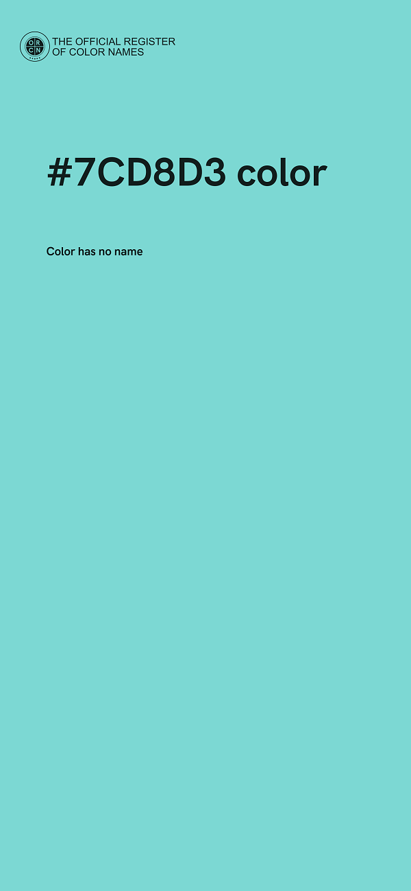 #7CD8D3 color image