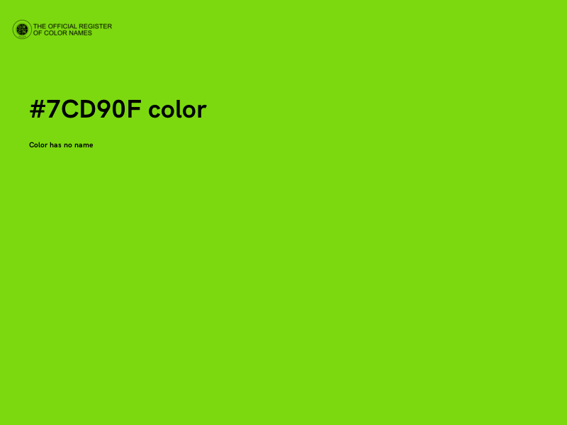 #7CD90F color image