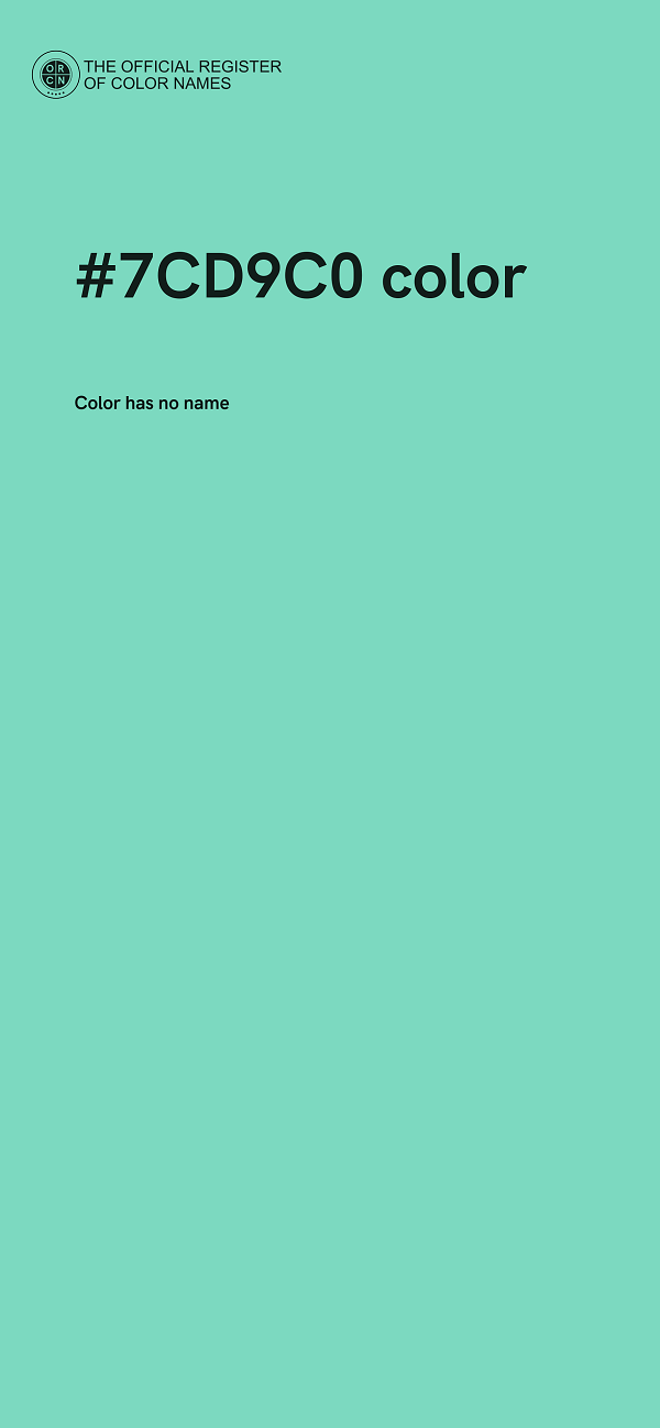 #7CD9C0 color image