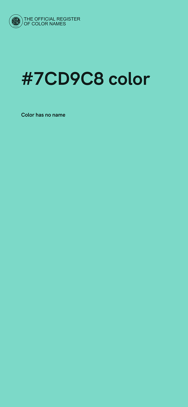 #7CD9C8 color image