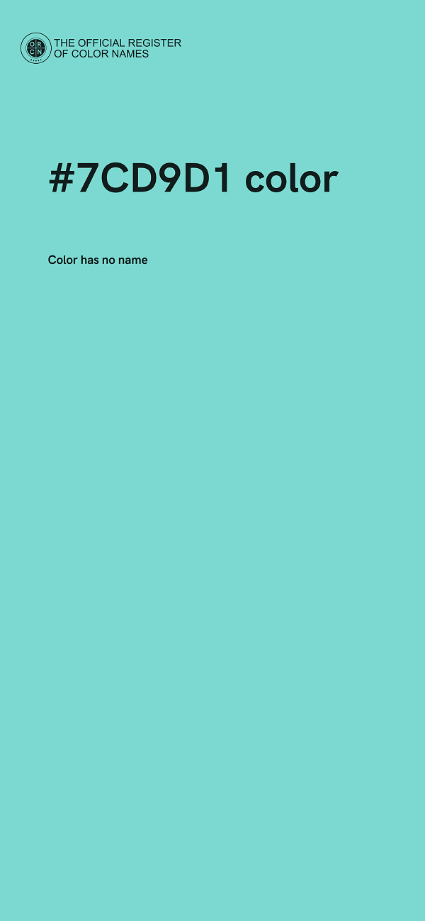 #7CD9D1 color image