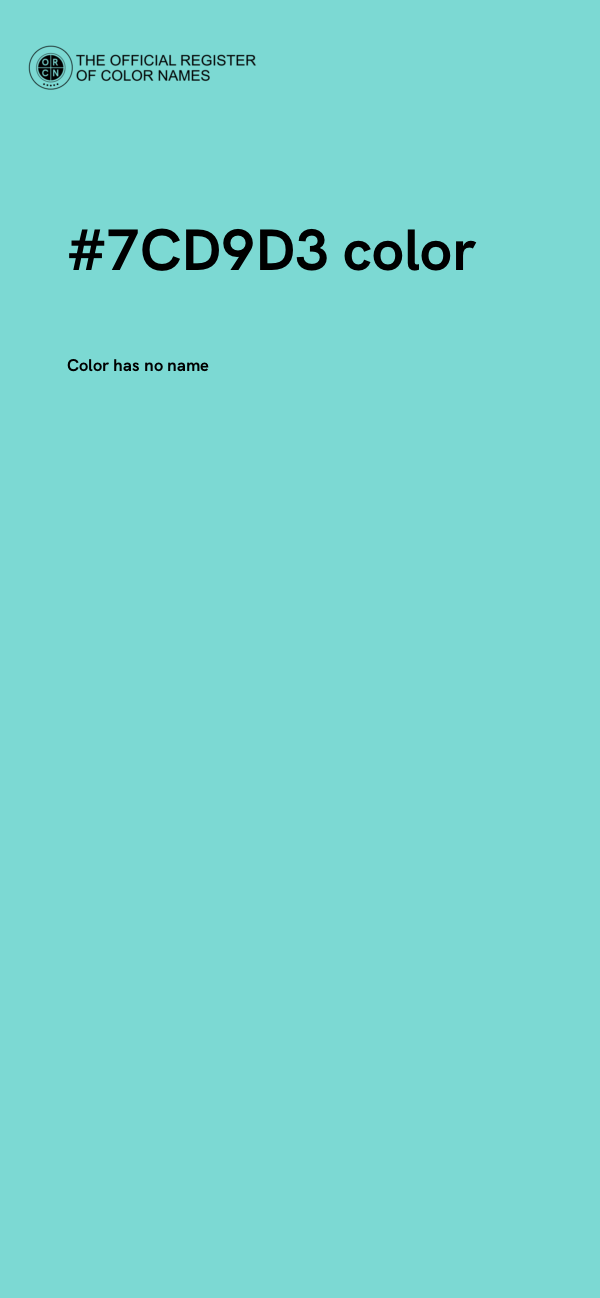 #7CD9D3 color image