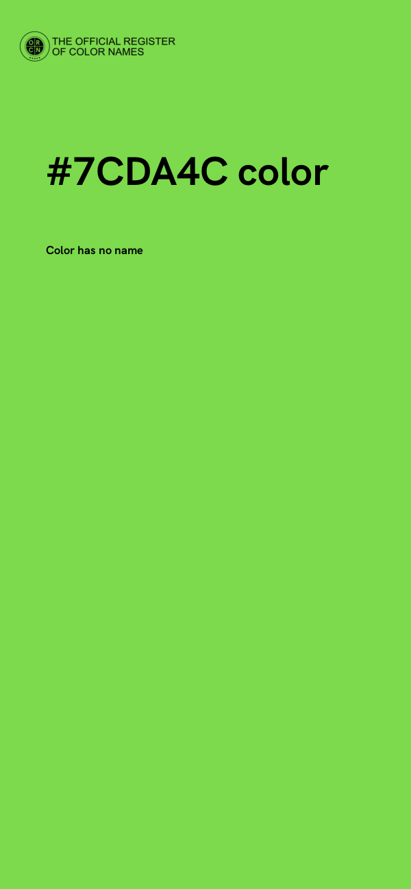 #7CDA4C color image