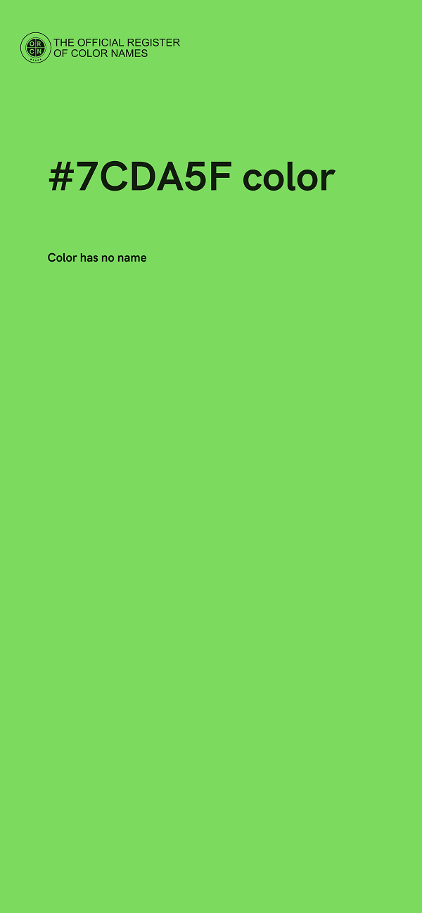 #7CDA5F color image